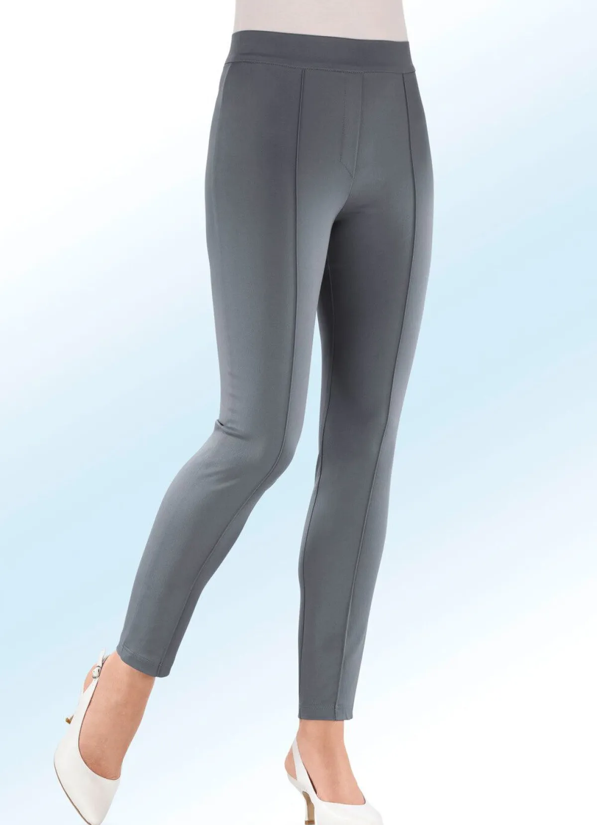 Hot KLAUS MODELLE MADE IN GERMANY Soft-Stretch-Hose MITTELGRAU