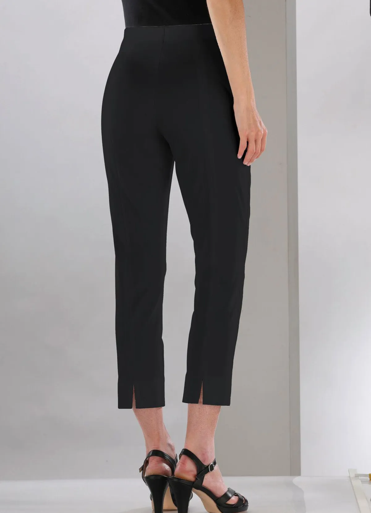 Best KLAUS MODELLE MADE IN GERMANY Soft-Stretch-Hose in 7/8-Länge SCHWARZ