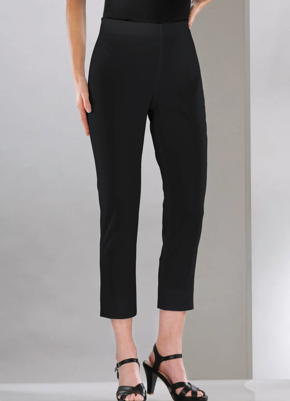 Best KLAUS MODELLE MADE IN GERMANY Soft-Stretch-Hose in 7/8-Länge SCHWARZ
