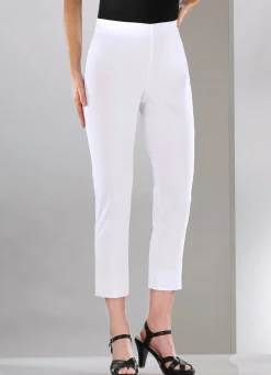 Outlet KLAUS MODELLE MADE IN GERMANY Soft-Stretch-Hose in 7/8-Länge WEISS
