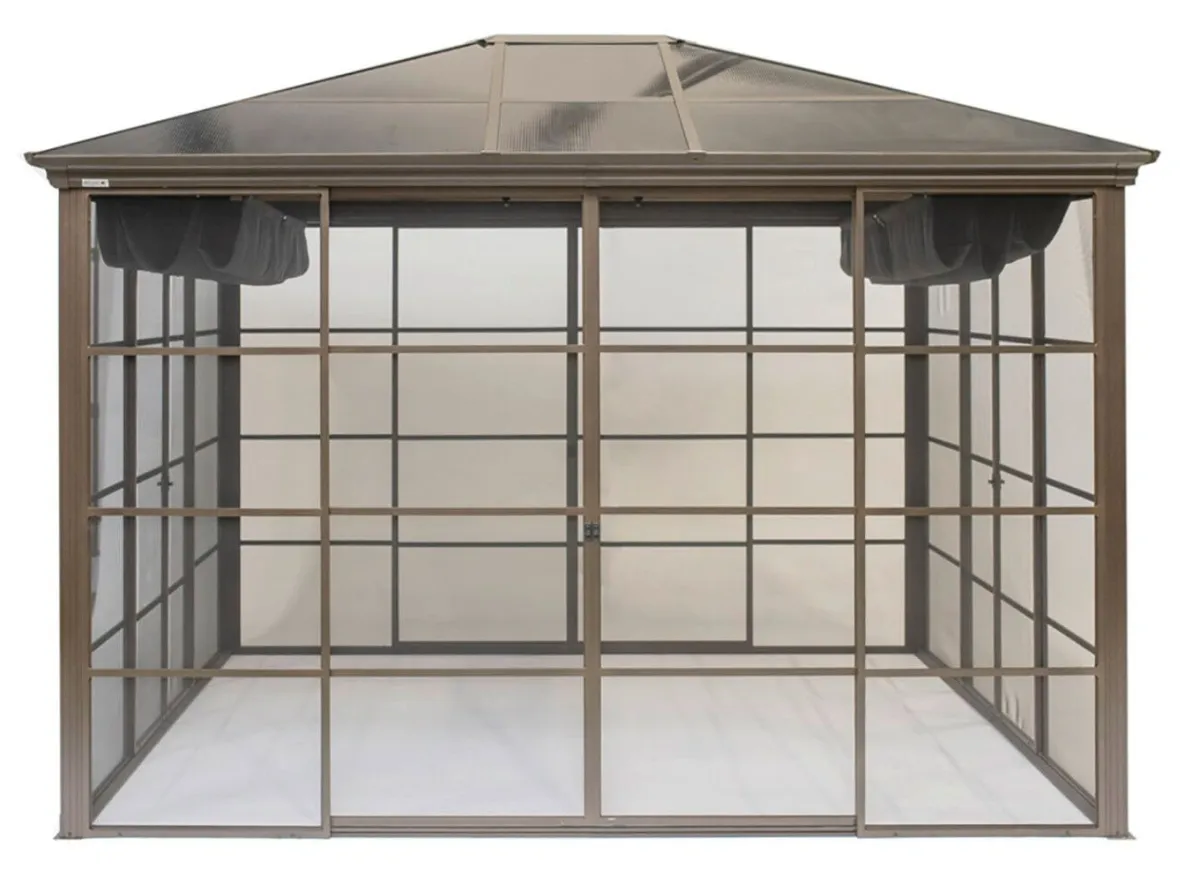 Clearance BADER SOJAG Aluminium Pavillon Castel in edlem ton BRONZE