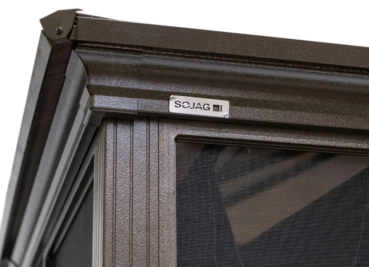 Clearance BADER SOJAG Aluminium Pavillon Castel in edlem ton BRONZE