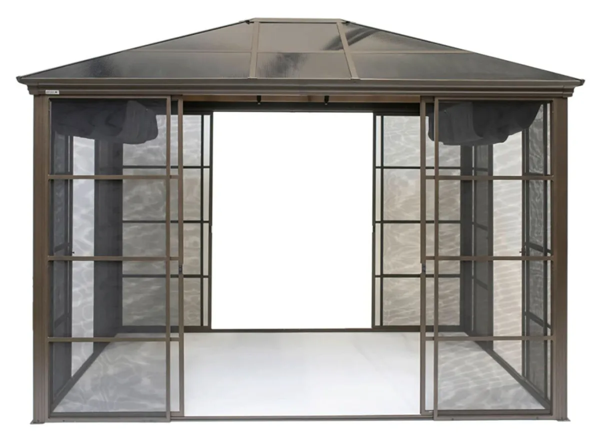 Clearance BADER SOJAG Aluminium Pavillon Castel in edlem ton BRONZE