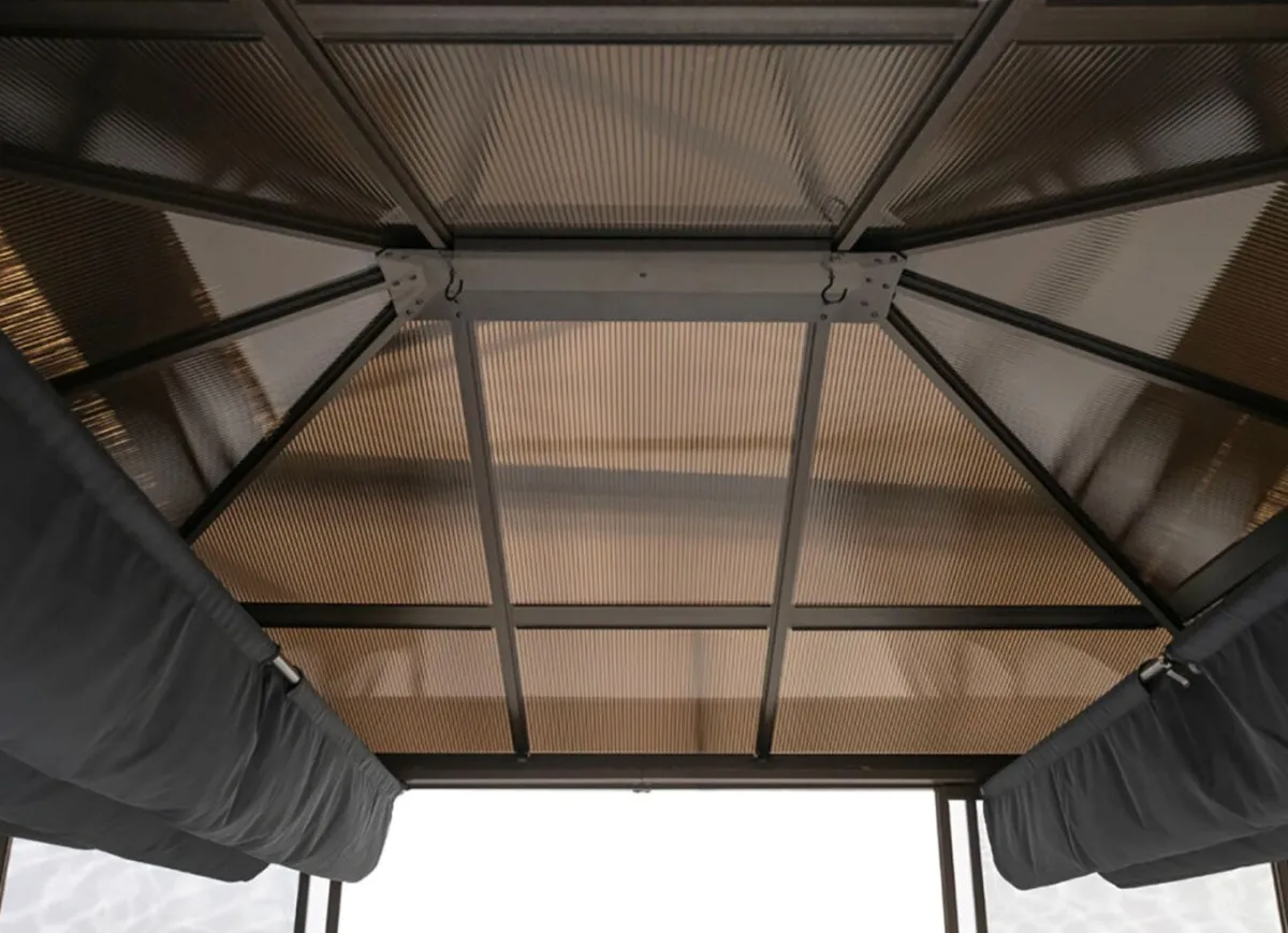Clearance BADER SOJAG Aluminium Pavillon Castel in edlem ton BRONZE