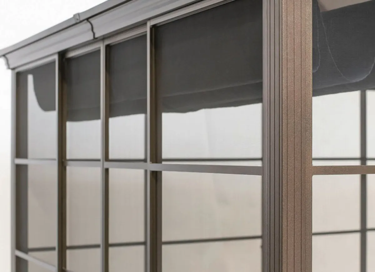 Clearance BADER SOJAG Aluminium Pavillon Castel in edlem ton BRONZE