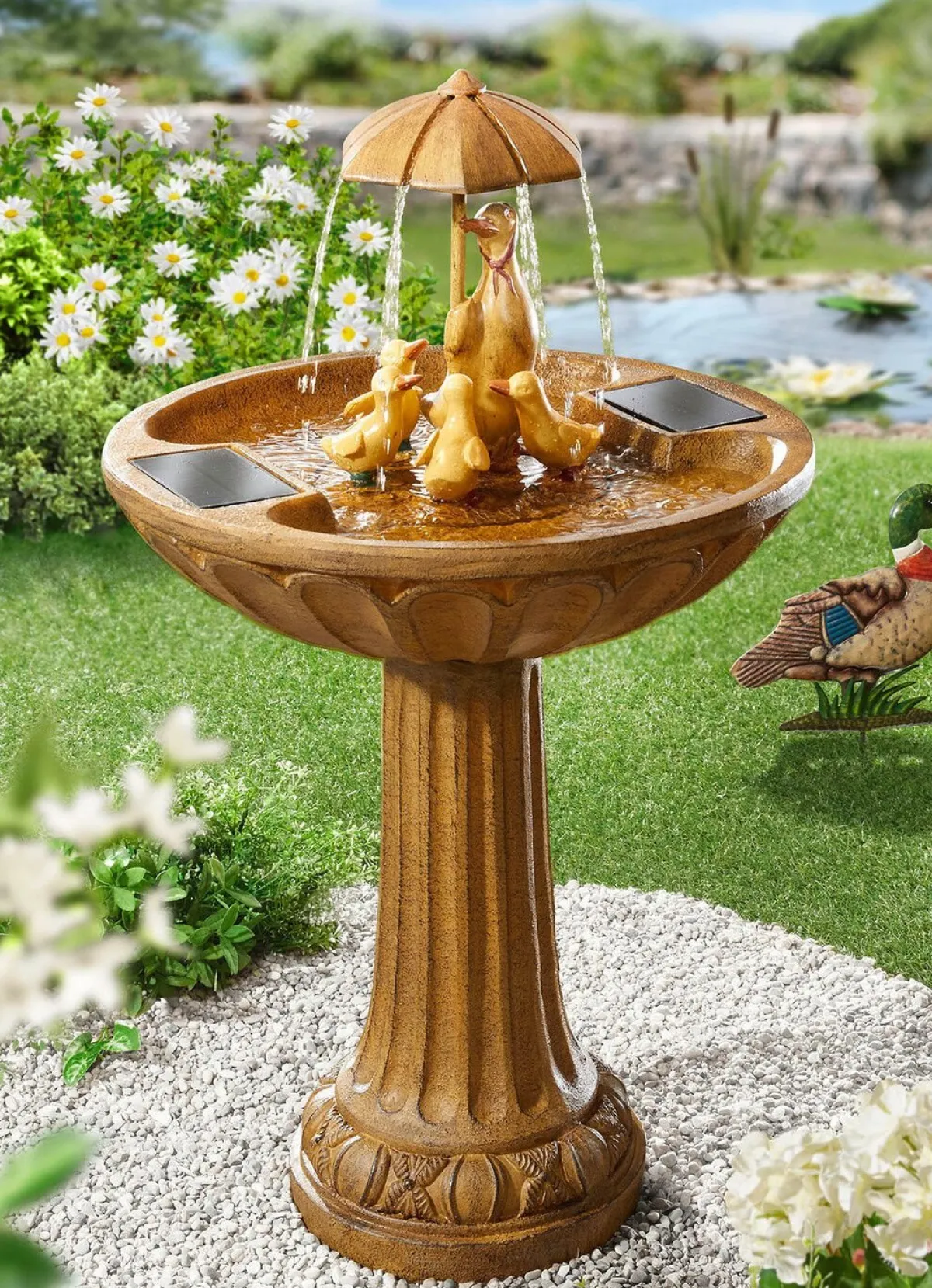 Best BADER Solarbrunnen im edlen look BRONZE