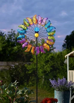 Best BADER Solar-Windrad aus Metall BUNT