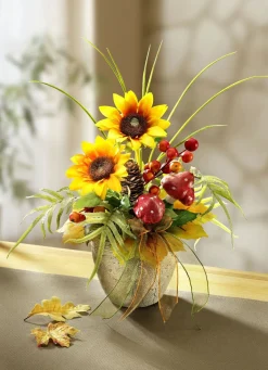 Best BADER Sonnenblumengesteck GELB-GRÜN
