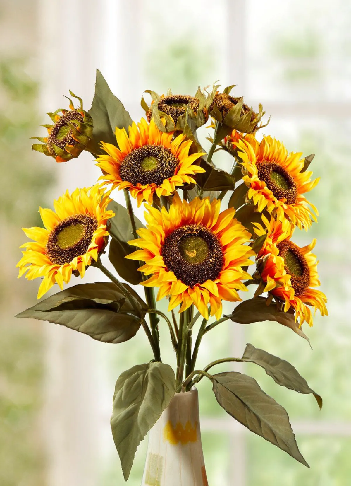 Outlet BADER Sonnenblumenzweig GELB-ORANGE
