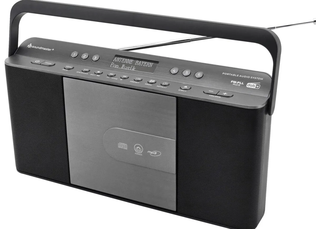 Sale SOUNDMASTER CD-Kofferradio RCD1870SW SCHWARZ