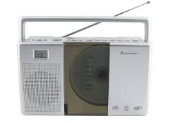 Hot SOUNDMASTER CD-Kofferradio RCD1185 SILBERFARBEN