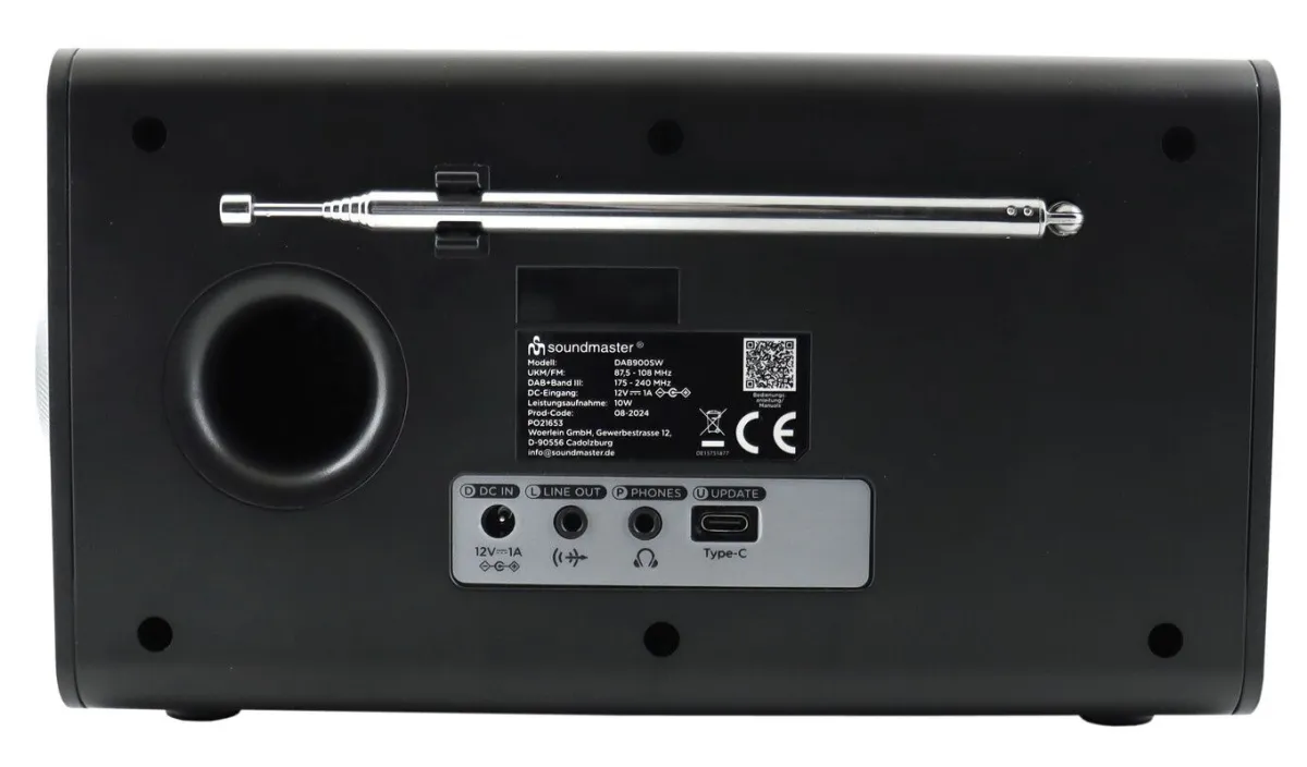 Outlet BADER "soundmaster" Digitalradio mit DAB+ SCHWARZ