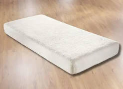 Best BADER Spannbetttuch mit Sherpa-Teddy-Plüsch für kuschelig warme Nächte WOLLWEISS