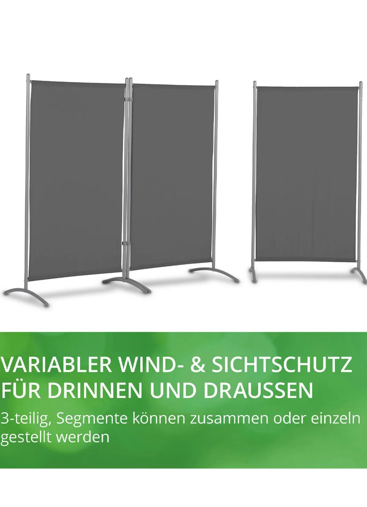 Sale BADER Standfeste Stellwand, 3-teilig anthrazit