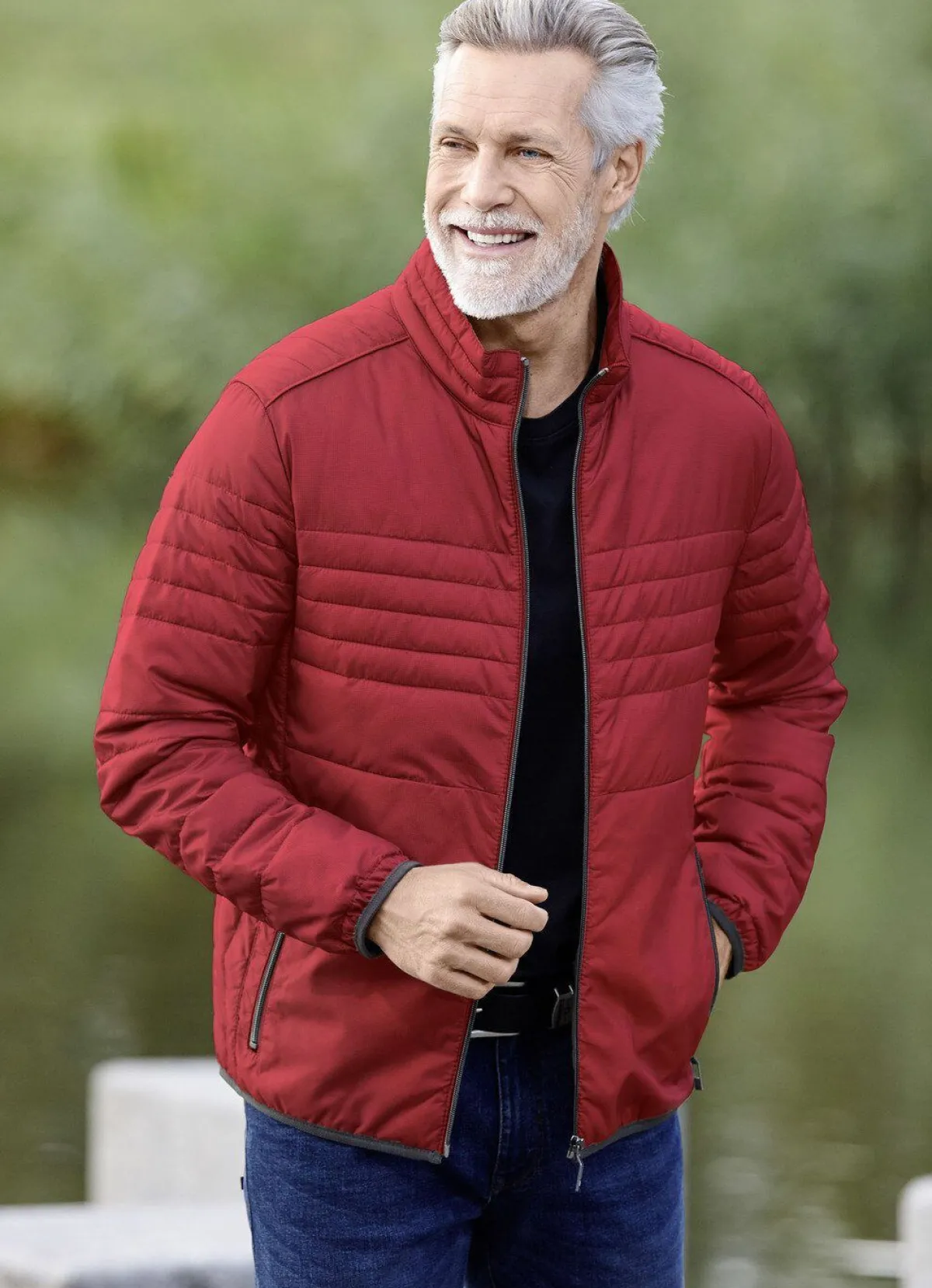 Best GATE ONE Steppblouson von „“ ZIEGELROT