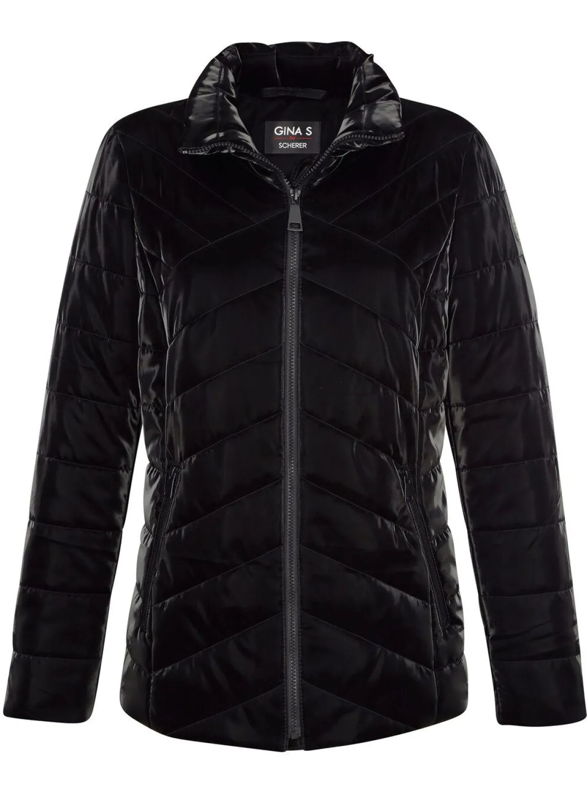 BADER Steppjacke in Metallic-Optik SCHWARZ
