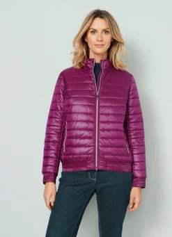 Discount BADER Steppjacke mit Reißverschlusstaschen MAGENTA