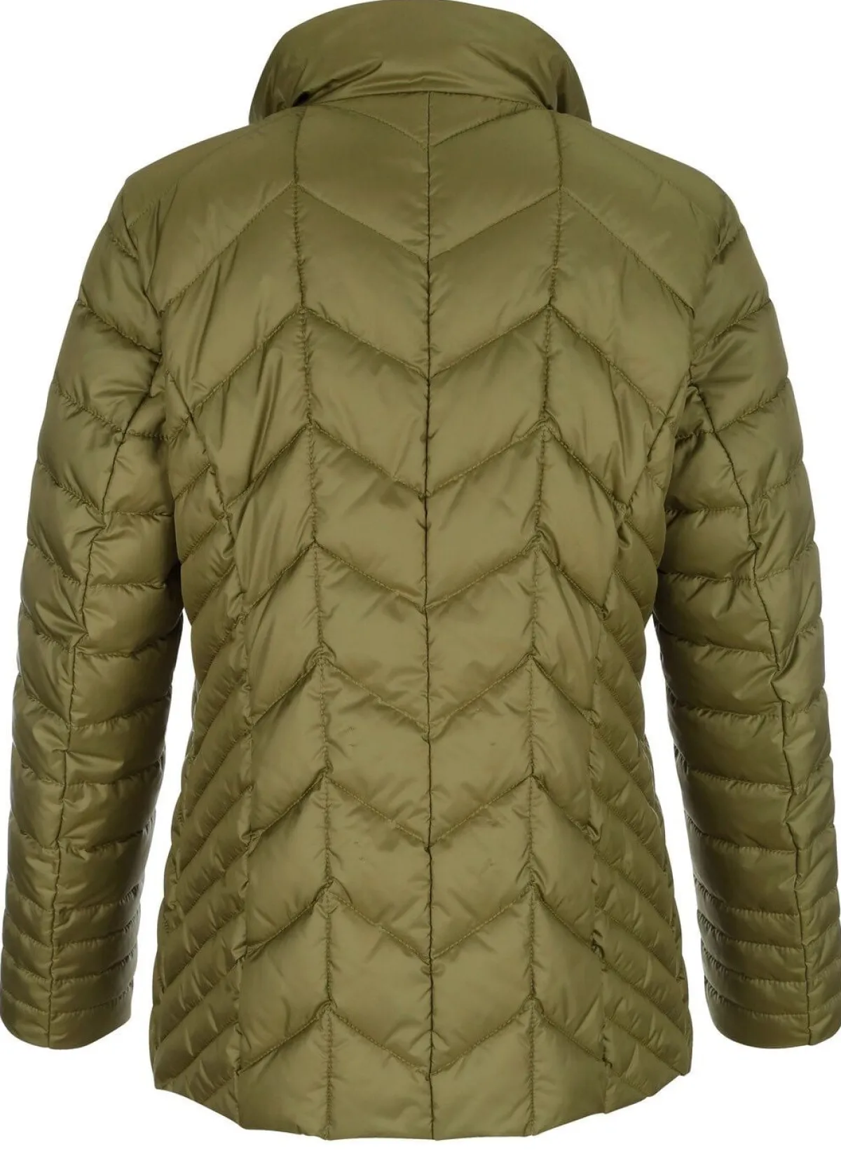 Sale BADER Steppjacke mit Reißverschluss unter der Druckerleiste GRÜN