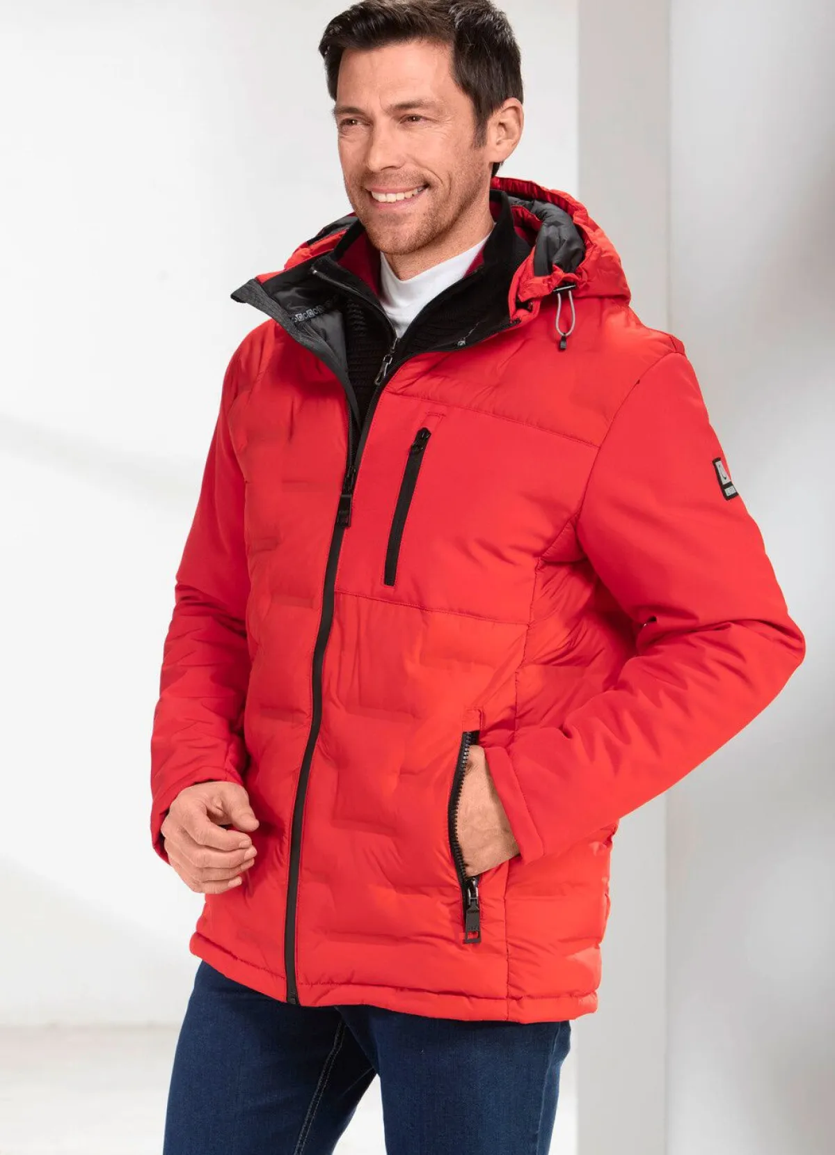 Linea Primero Steppjacke von „LPO“ HELLROT
