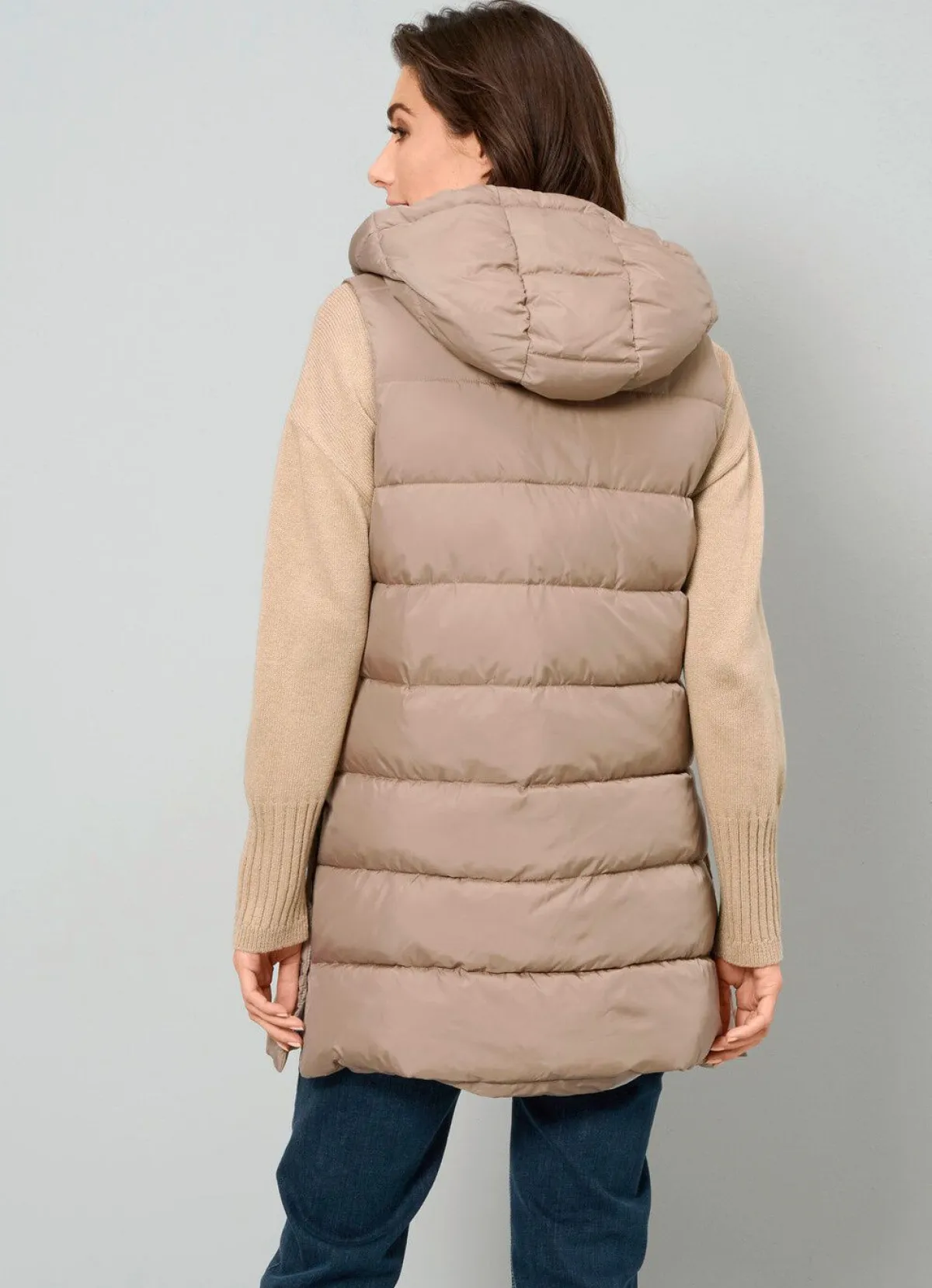 Discount BADER Steppweste mit 2-Wege-Reißverschluss BEIGE