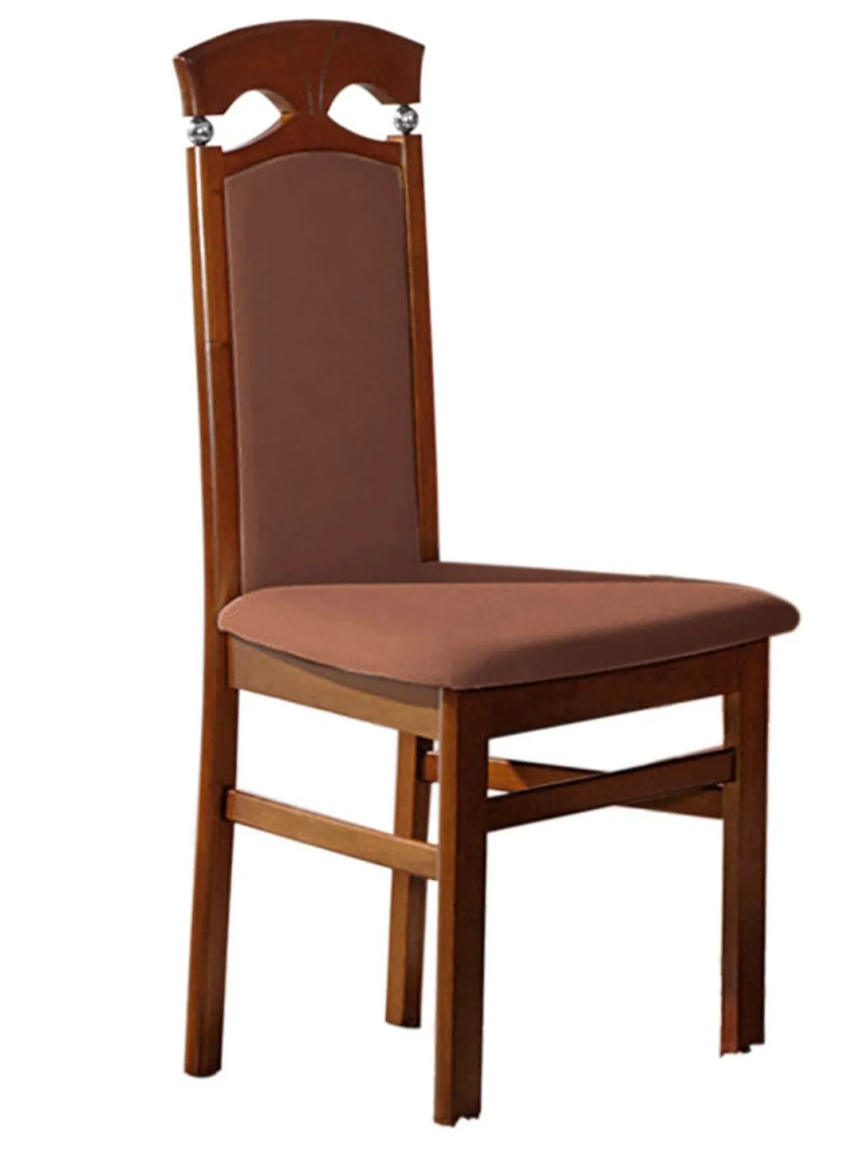 Clearance BADER Stühle, 2er-Set, aus massivem Hartholz NUSSBAUM-MOKKA
