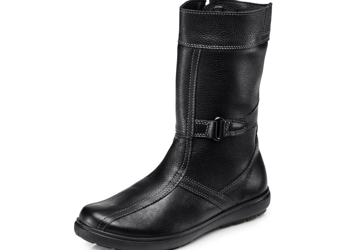 Best BADER Stiefelette mit winterlichem Lammfellfutter SCHWARZ