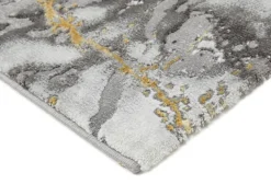 Online BADER Stilsichere Brücken und Teppiche mit Marmormotiv grau-gold