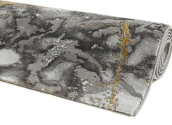 Online BADER Stilsichere Brücken und Teppiche mit Marmormotiv grau-gold