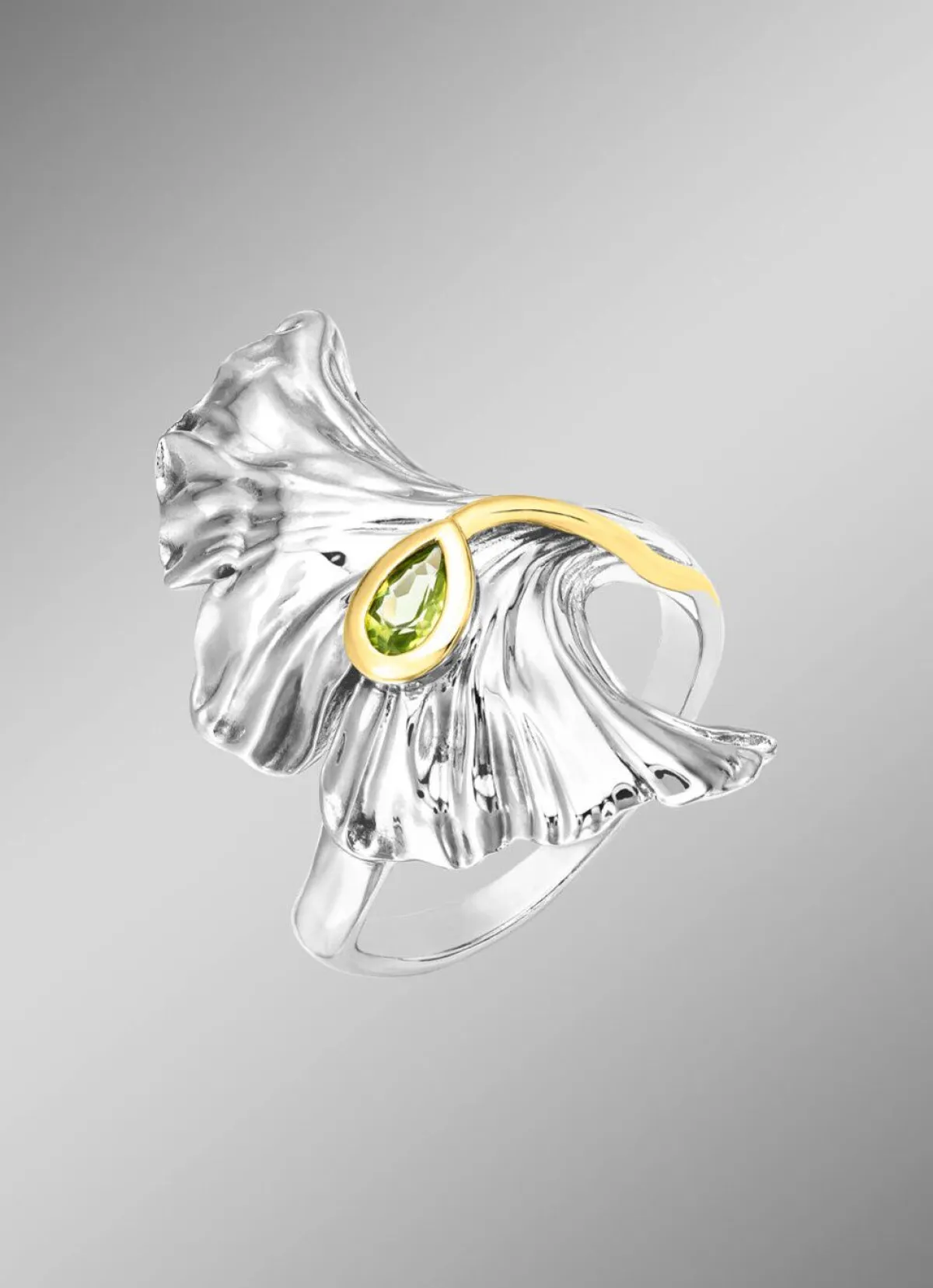 Discount BADER Stilvoller Damenring mit echt Peridot