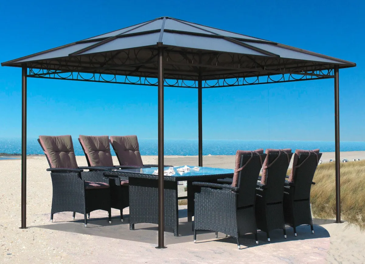 Online BADER Stilvoller Hardtop-Pavillon ANTHRAZIT