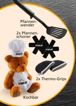 Outlet STONELINE ® Kochtopf-Set, 15-teilig ANTHRAZIT