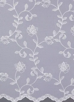 Online BADER Store Blumenranke mit Universalschienenband WEISS