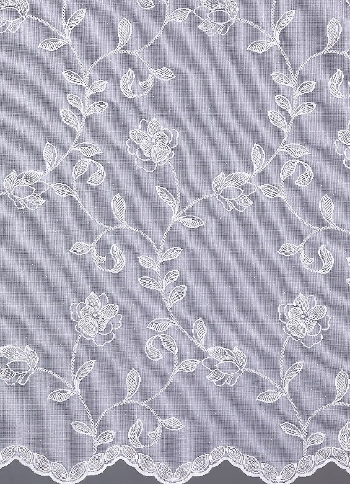 Online BADER Store Blumenranke mit Universalschienenband WEISS