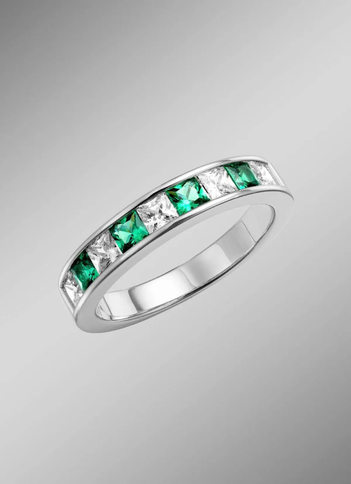 New BADER Strahlende Eleganz: Damenring mit synth. Zirkonia und Glassteinen