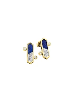 Outlet BADER Strahlende Eleganz – Ohrstecker mit Lapislazuli und Brillanten