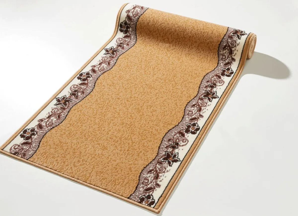 New BADER Strapazierfähige Läufer in Wunschlänge BEIGE