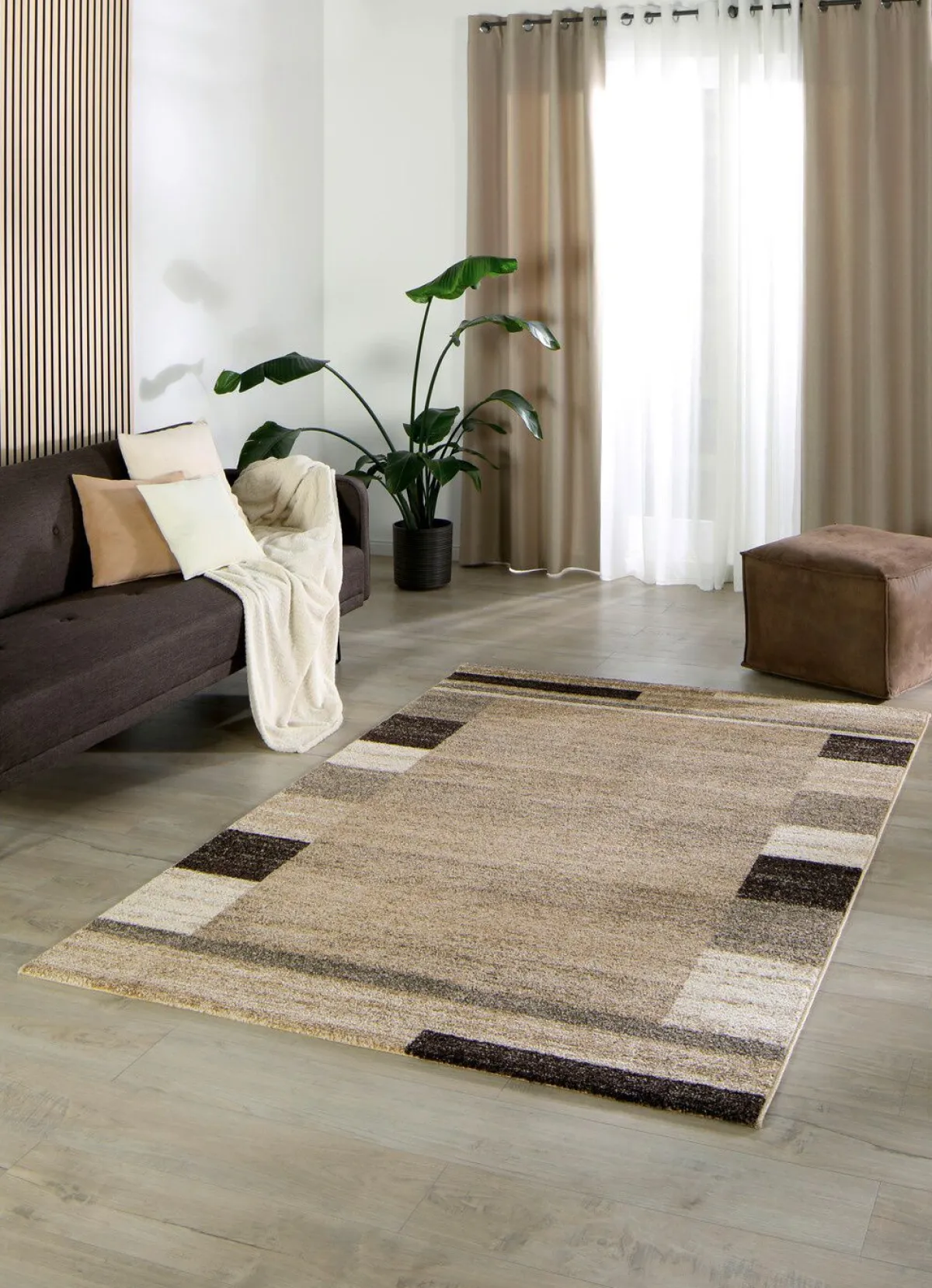 Discount BADER Strapazierfähige, pflegeleichte Brücken und Teppiche BEIGE-NATUR