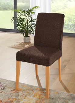 New BADER Strapazierfähiger Stretch-Stuhlbezug, bi-elastisch BRAUN