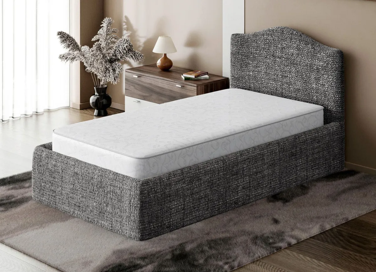 New BADER Stretchbezug für Boxspringbett in Mikrofaser-Qualität GRAU