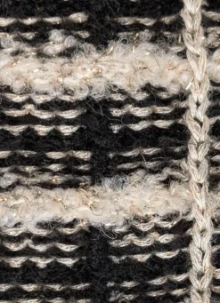 Discount BADER Strickjacke aus hochwertigem Effektgarn SCHWARZ-ECRU