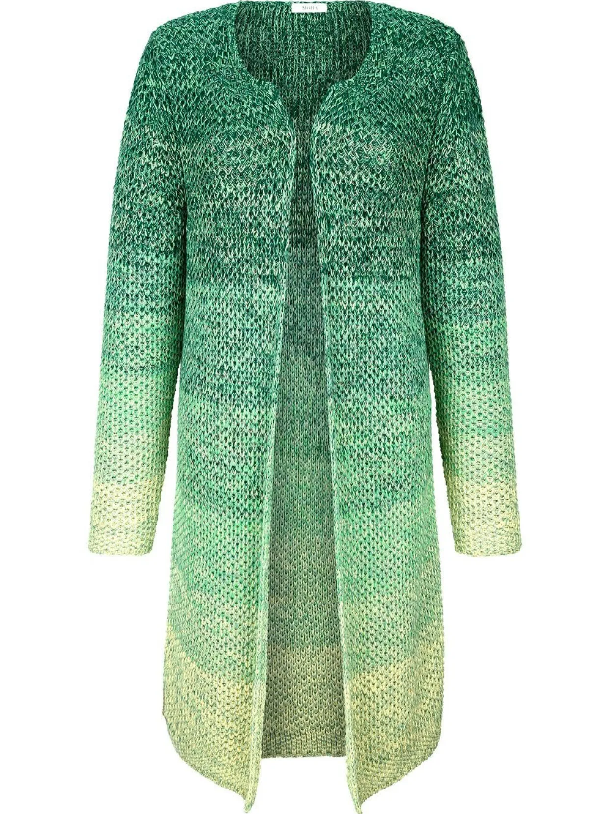 Discount BADER Strickjacke aus reiner Baumwolle PISTAZIE-GRÜN-DUNKELGRÜN