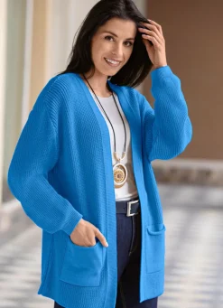 Best BADER Strickjacke in Perlfang BLEU