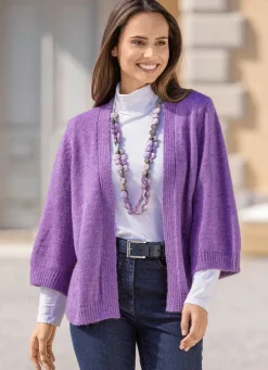 BADER Strickjacke mit Alpaka KROKUS MELIERT