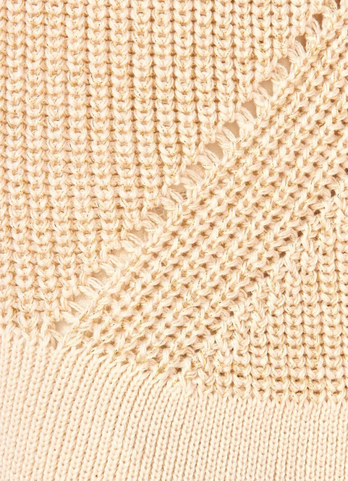 Online BADER Strickjacke mit edlem Glitzer BEIGE-GOLDFARBEN