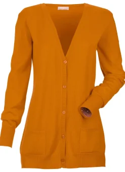 Sale BADER Strickjacke mit Modal OCKER