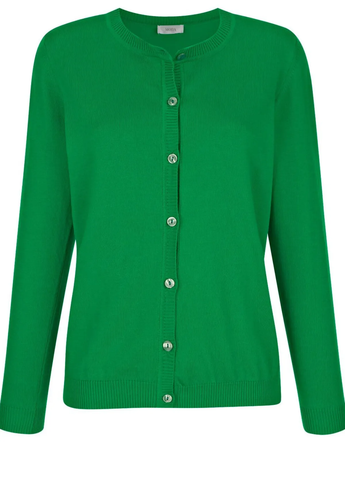 Discount BADER Strickjacke mit rundem Halsausschnitt GRÜN