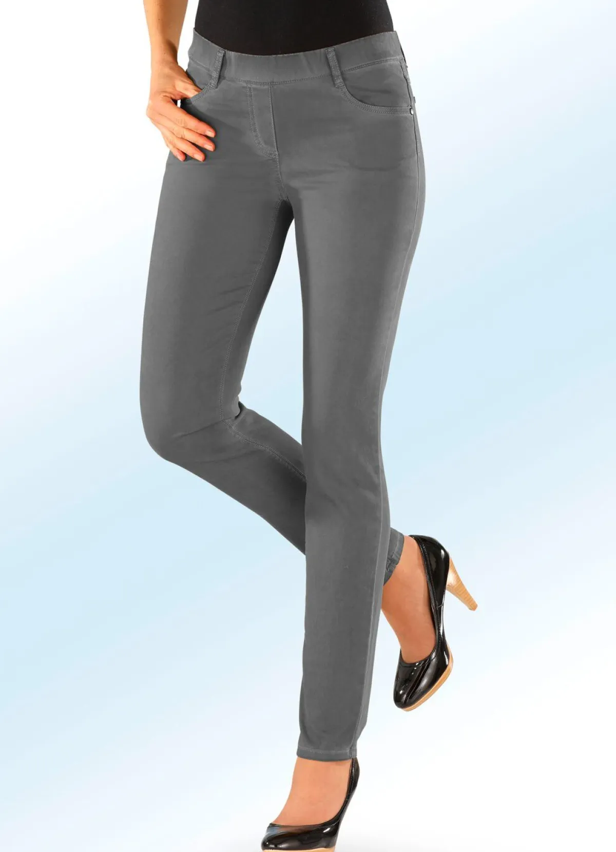 Best ASCARI Superbequeme, edle Hose GRAU
