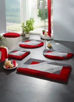 Discount GRUND Supersoft Badgarnitur von GRAU-ROT
