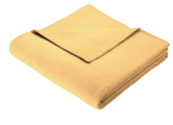 BORBO Supersofte Schlafdecke von aus reiner Baumwolle GOLD