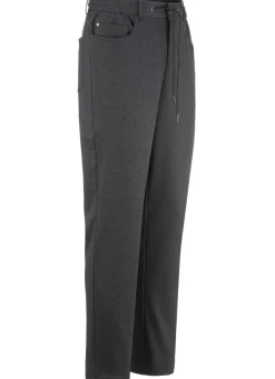 BADER Superstretch-Hose mit Gummibund in 3 Farben ANTHRAZIT MELIERT